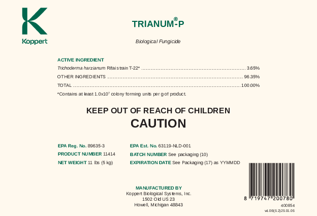 Trianum-P 11 lbs (5 kg) - Label