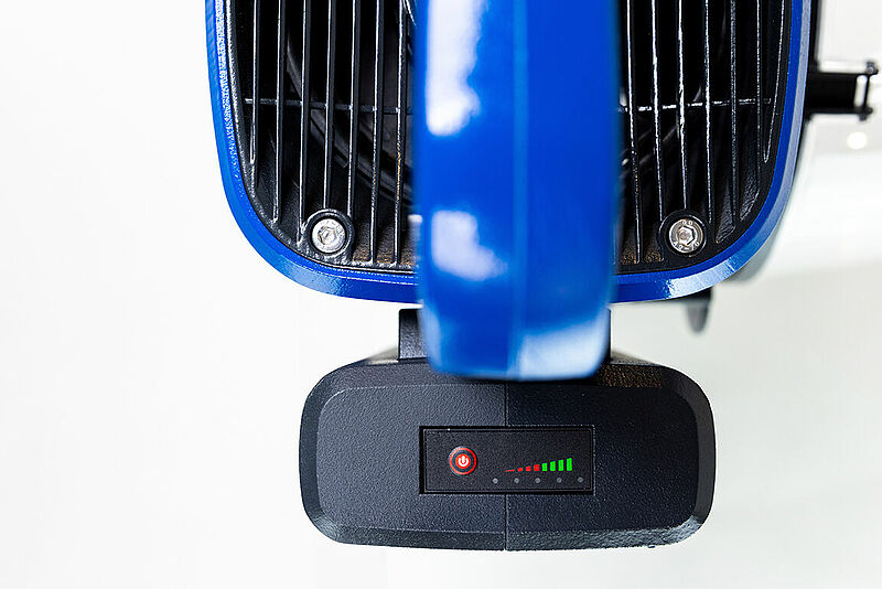 Rechargeable Battery Pack runs for up to two hours of operation on a pack.