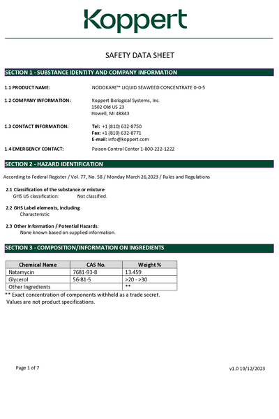 Safety Data Sheet